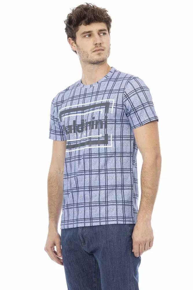 Baldinini Trend Light Blue Cotton Men T-Shirt - Hilstor