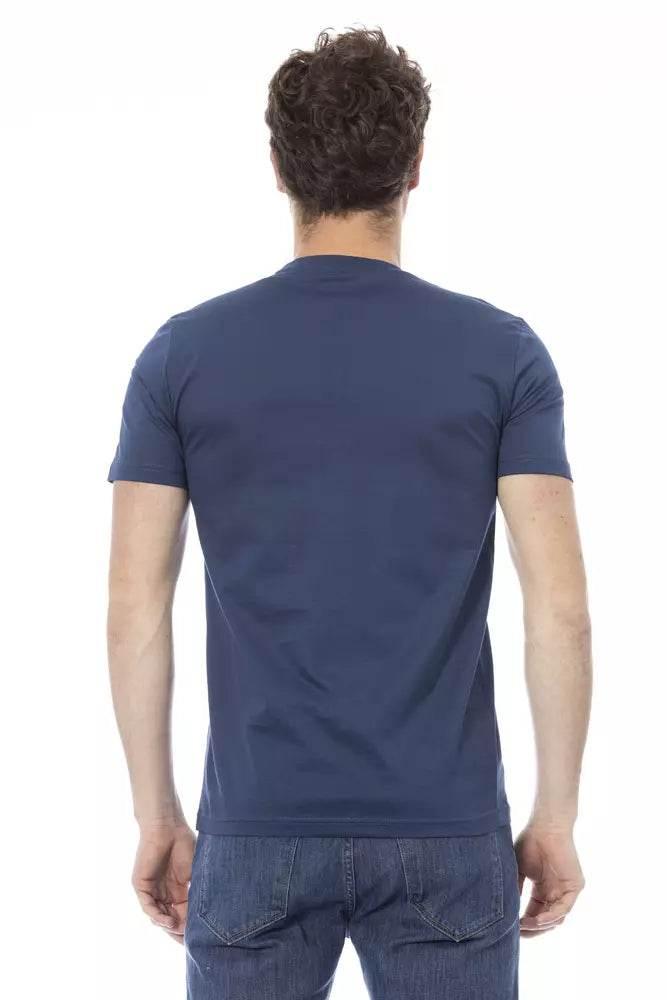 Baldinini Trend Blue Cotton Men T-Shirt - Hilstor