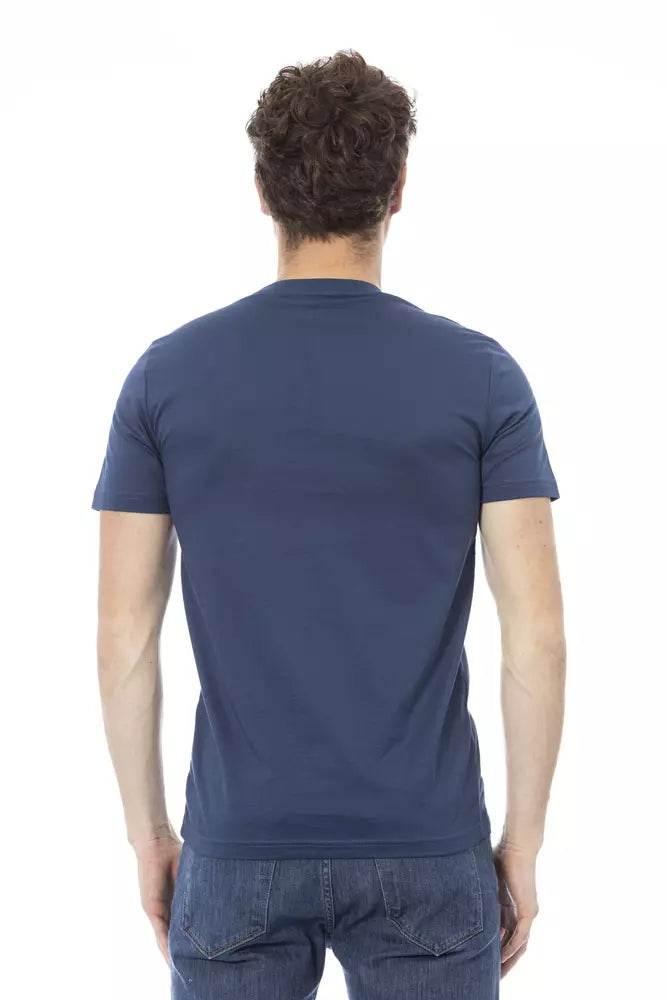 Baldinini Trend Blue Cotton Men T-Shirt - Hilstor