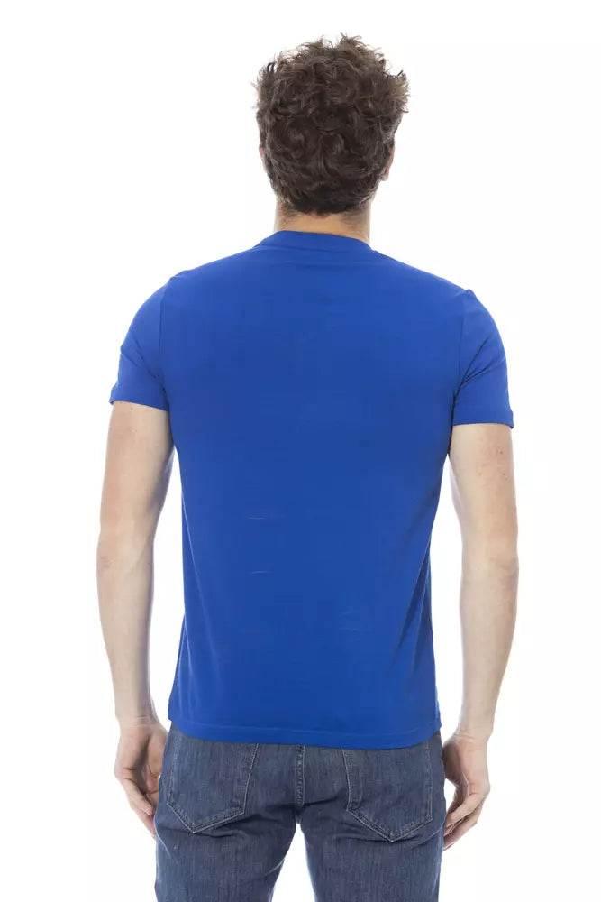 Baldinini Trend Blue Cotton Men T-Shirt - Hilstor