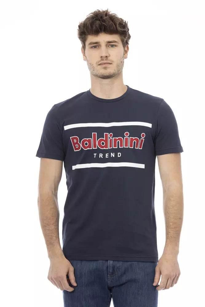 Baldinini Trend Blue Cotton Men T-Shirt - Hilstor