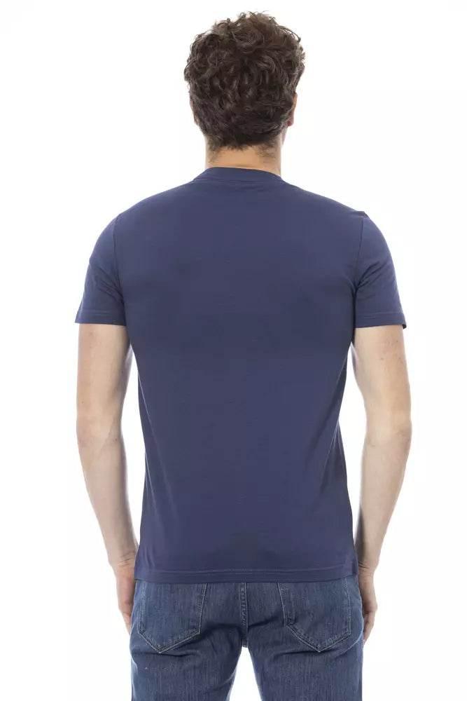 Baldinini Trend Blue Cotton Men T-Shirt - Hilstor
