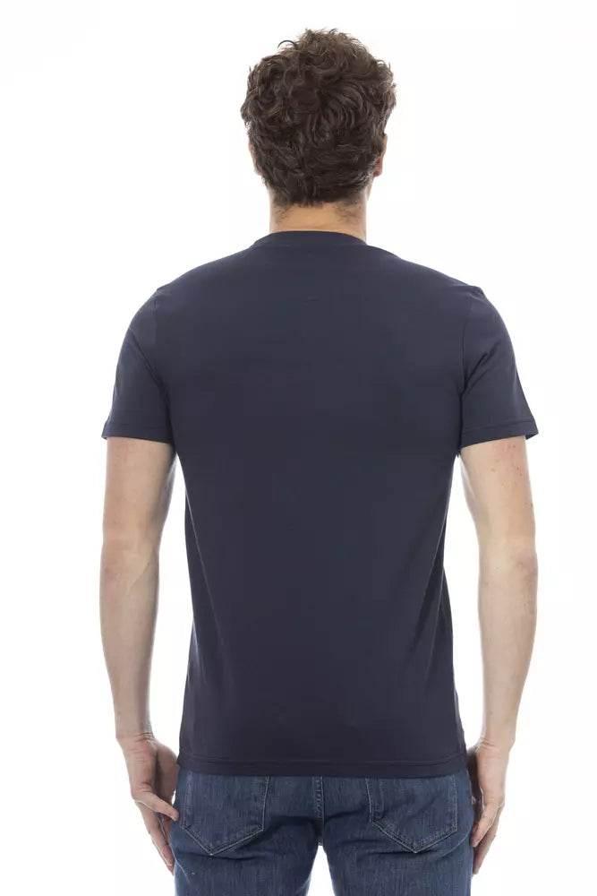 Baldinini Trend Blue Cotton Men T-Shirt - Hilstor