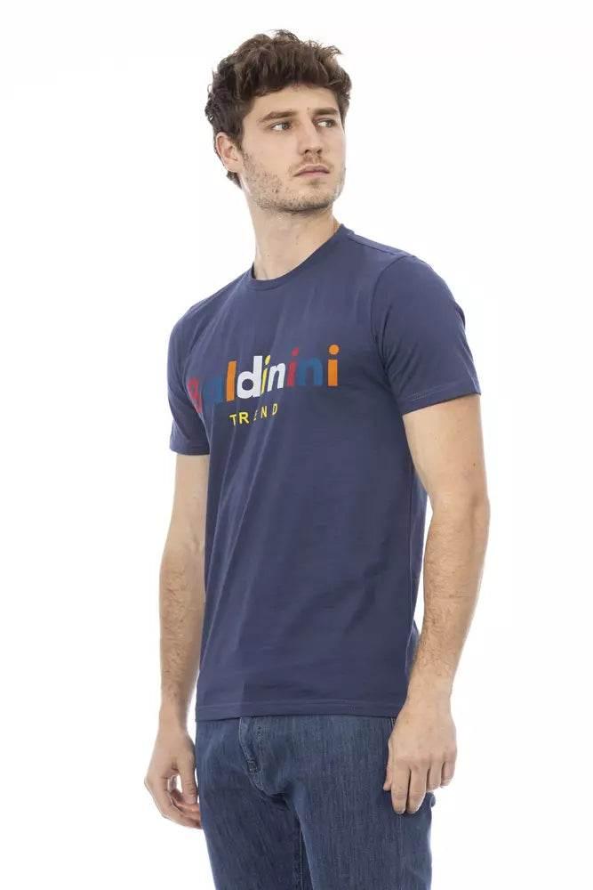 Baldinini Trend Blue Cotton Men T-Shirt - Hilstor