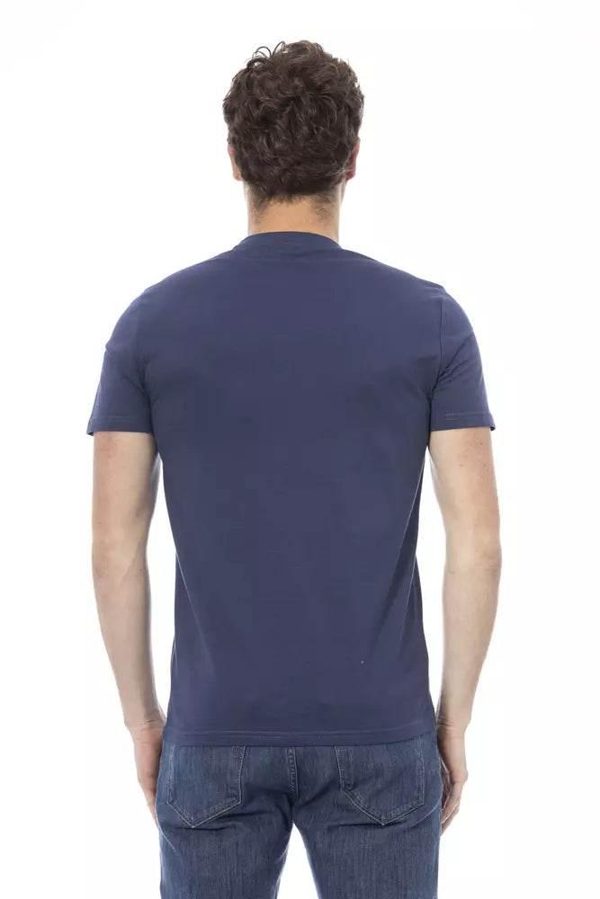 Baldinini Trend Blue Cotton Men T-Shirt - Hilstor