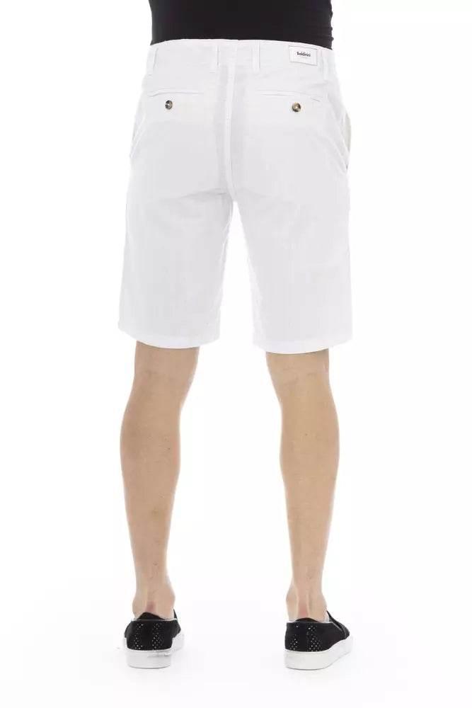 Baldinini Trend White Cotton Men Bermuda Short - Hilstor