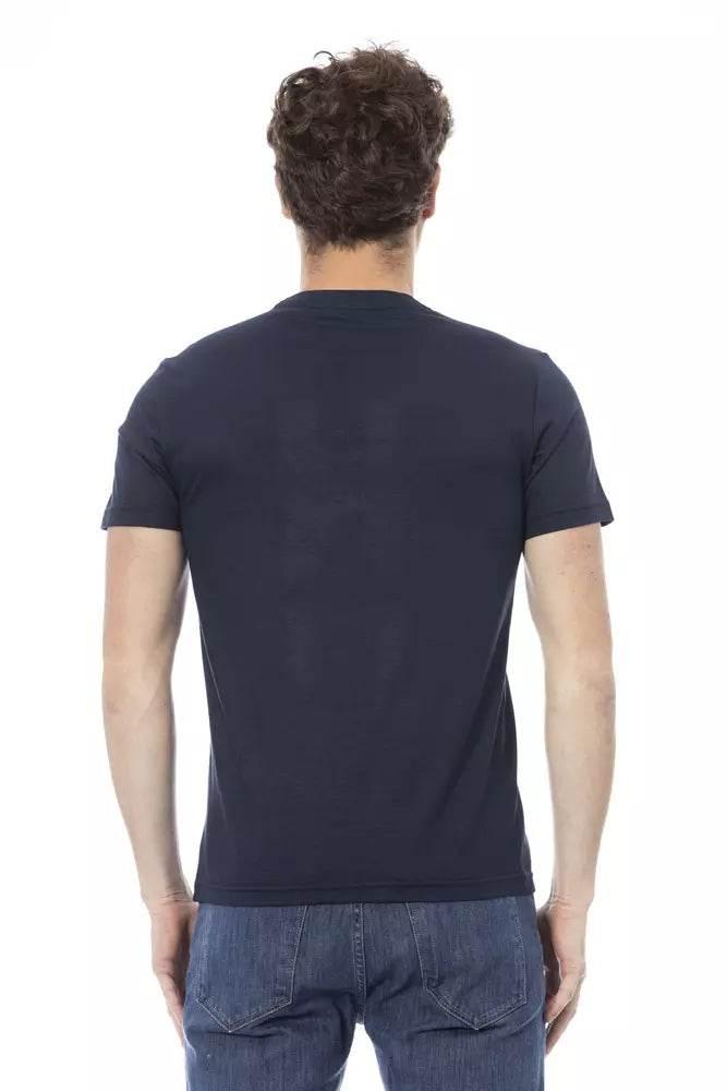 Baldinini Trend Blue Cotton Men T-Shirt - Hilstor