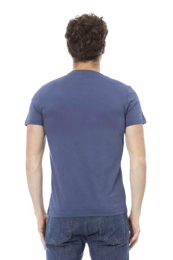 Baldinini Trend Blue Cotton Men T-Shirt - Hilstor