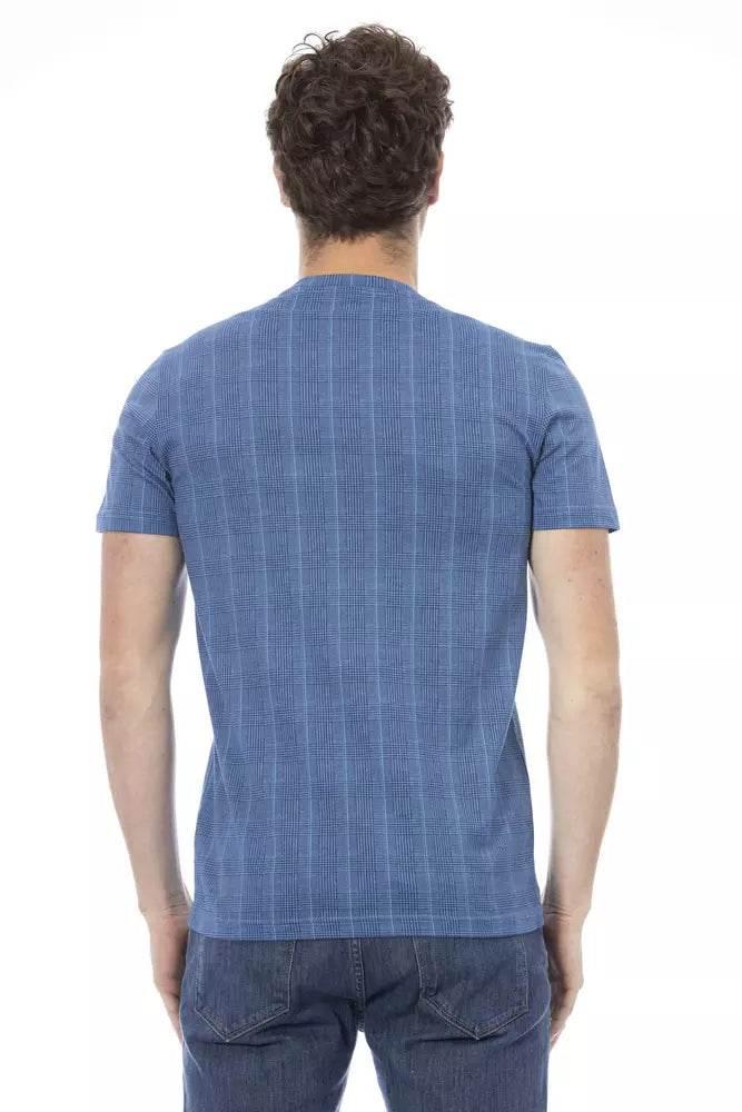 Baldinini Trend Light Blue Cotton Men T-Shirt - Hilstor