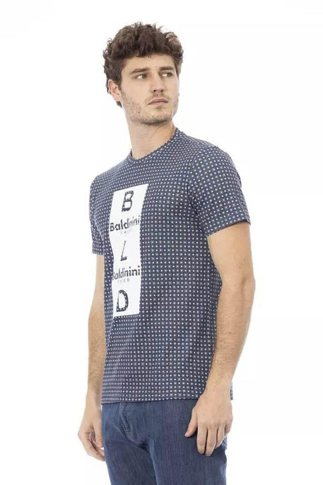 Baldinini Trend Gray Cotton Men T-Shirt - Hilstor
