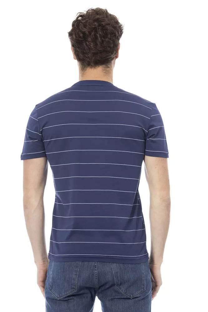 Baldinini Trend Blue Cotton Men T-Shirt - Hilstor