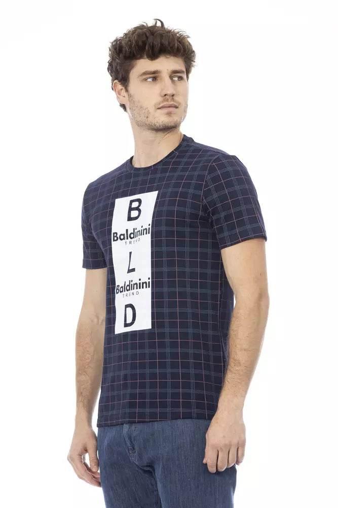 Baldinini Trend Blue Cotton Men T-Shirt - Hilstor