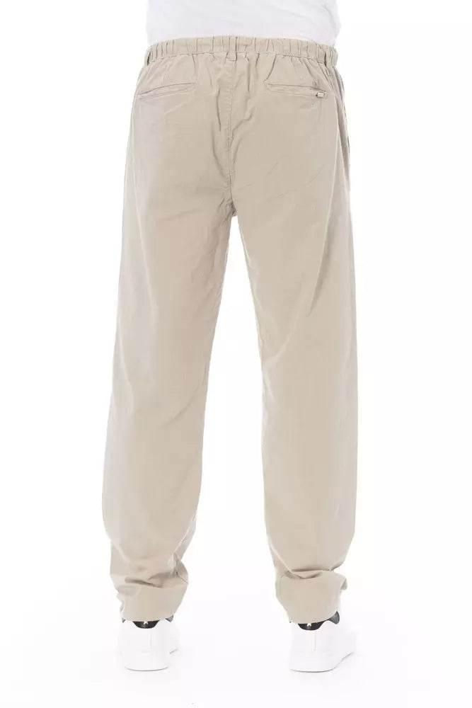 Baldinini Trend Beige Cotton Men Chino Pants - Hilstor