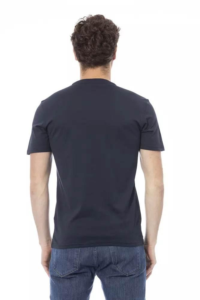 Baldinini Trend Blue Cotton Men T-Shirt - Hilstor