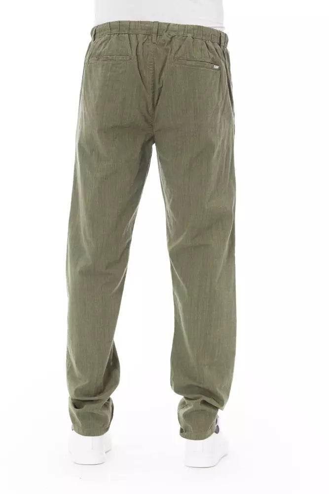 Baldinini Trend Army Cotton Men Chino Trousers - Hilstor