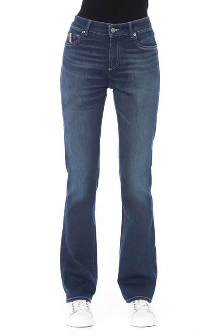 Baldinini Trend Blue Cotton Women's Jeans - Hilstor