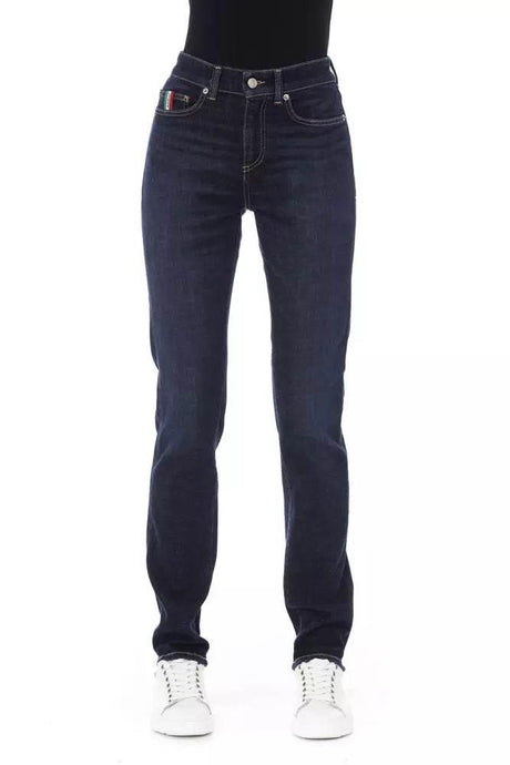 Baldinini Trend Blue Cotton Women Jeans - Hilstor