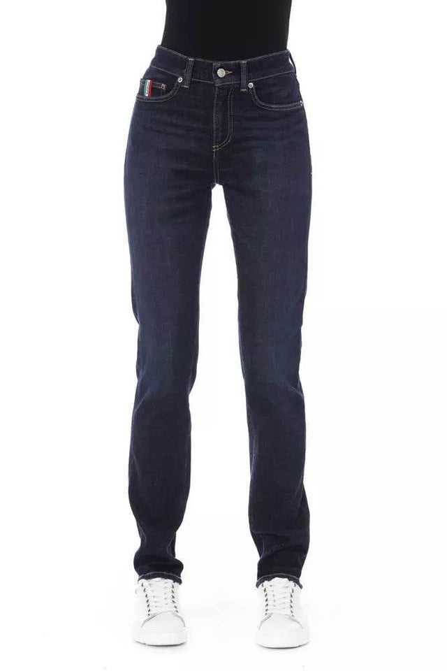 Baldinini Trend Blue Cotton Women Jeans - Hilstor