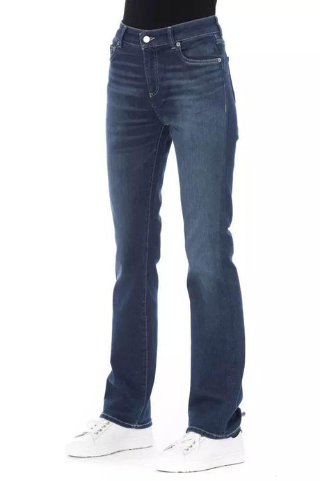 Baldinini Trend Blue Cotton Women's Jeans - Hilstor