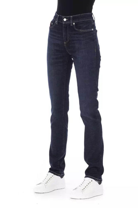 Baldinini Trend Blue Cotton Women Jeans - Hilstor