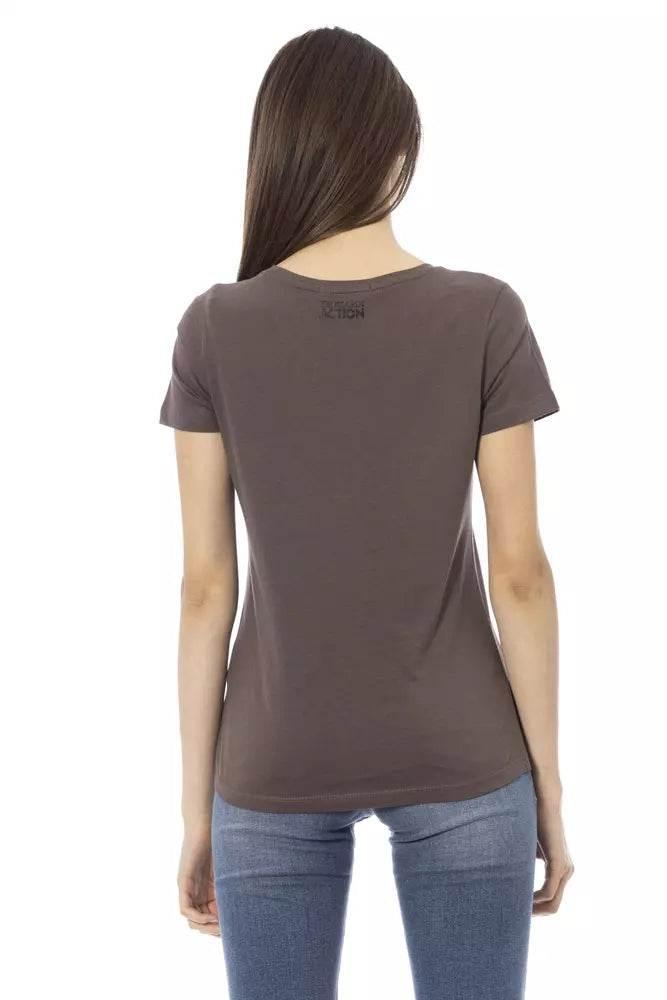 Trussardi Action Brown Cotton Women Top - Hilstor
