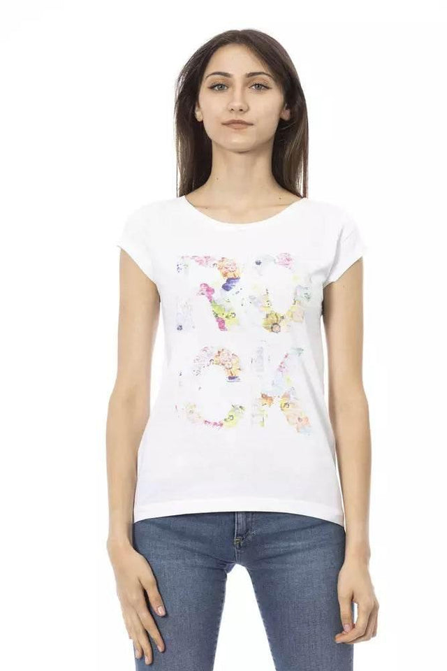 Trussardi Action White Cotton Women T-Shirt - Hilstor