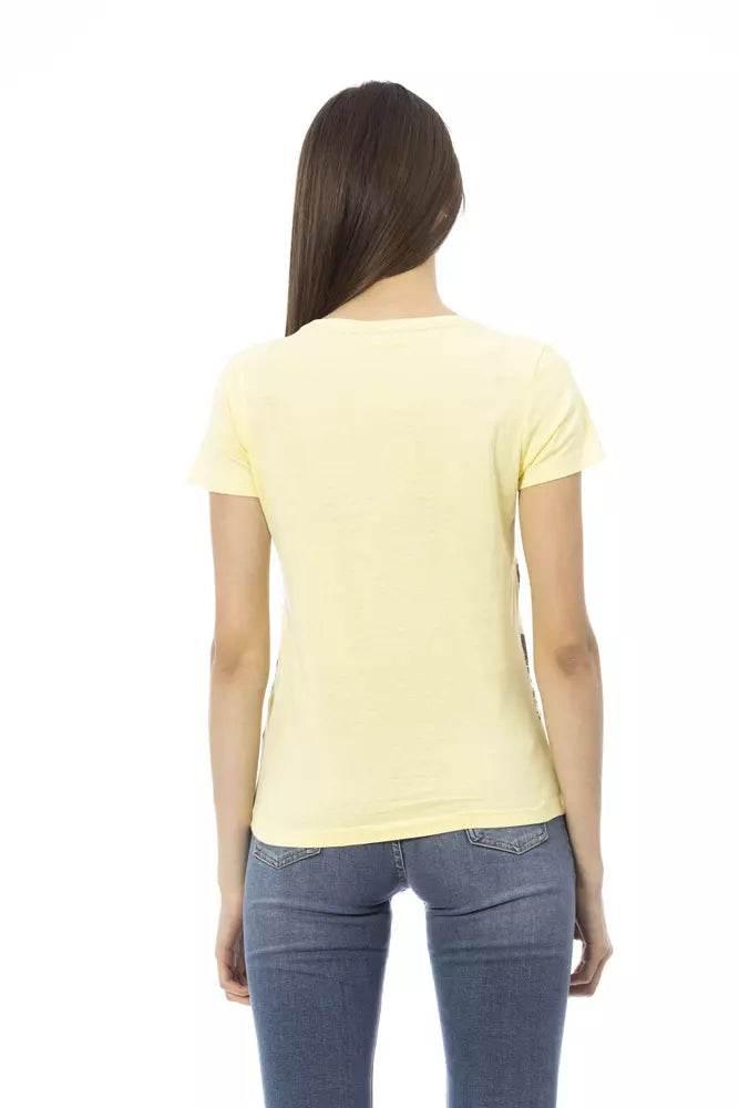 Trussardi Action Yellow Cotton Women T-Shirt - Hilstor