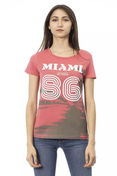 Trussardi Action Multicolor Cotton Women T-Shirt - Hilstor