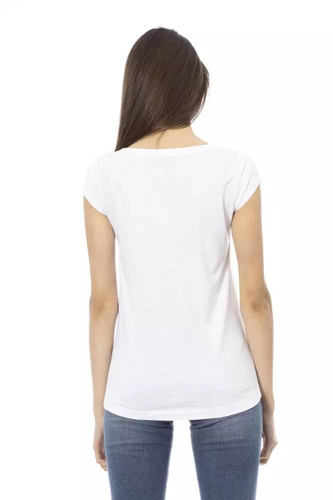 Trussardi Action White Cotton Women T-Shirt - Hilstor