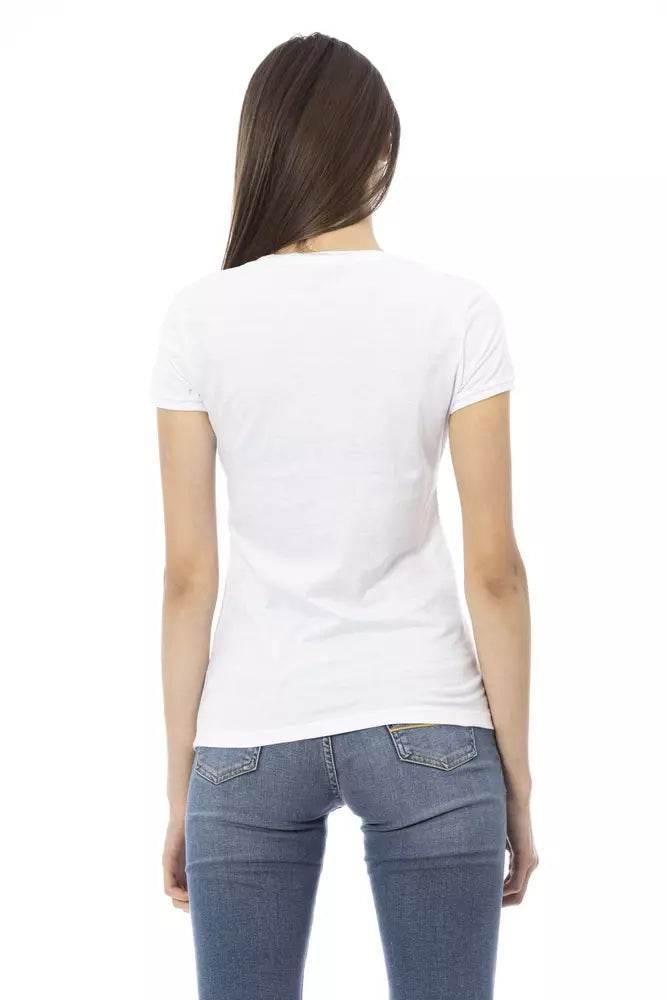 Trussardi Action White Cotton Women T-Shirt - Hilstor