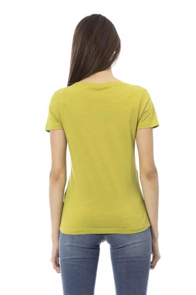 Trussardi Action Green Cotton Women T-Shirt - Hilstor