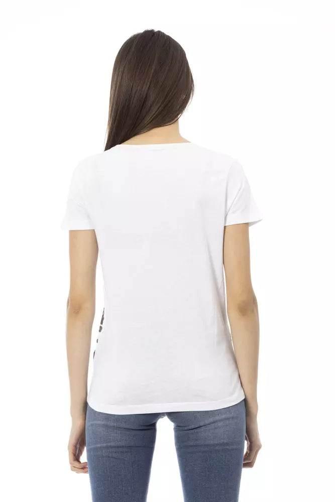 Trussardi Action White Cotton Women T-Shirt - Hilstor
