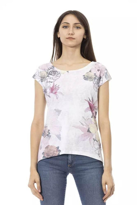 Trussardi Action White Cotton Women T-Shirt - Hilstor