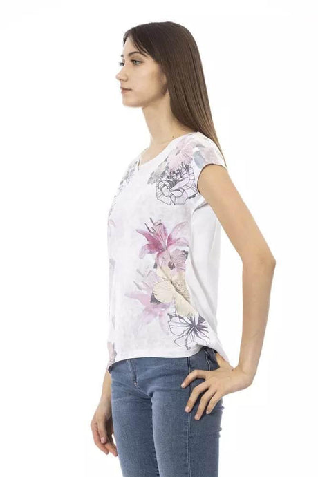 Trussardi Action White Cotton Women T-Shirt - Hilstor