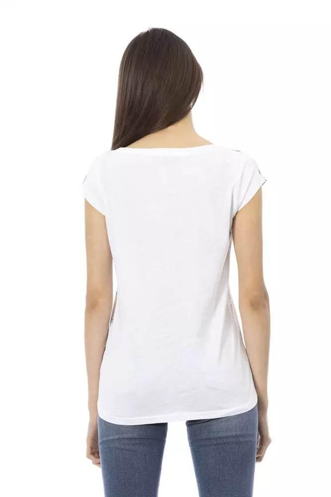 Trussardi Action White Cotton Women T-Shirt - Hilstor