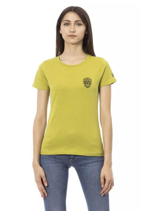 Trussardi Action Green Cotton Women T-Shirt - Hilstor