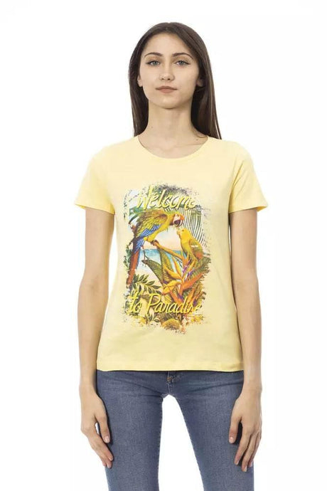 Trussardi Action Yellow Cotton Women T-Shirt - Hilstor
