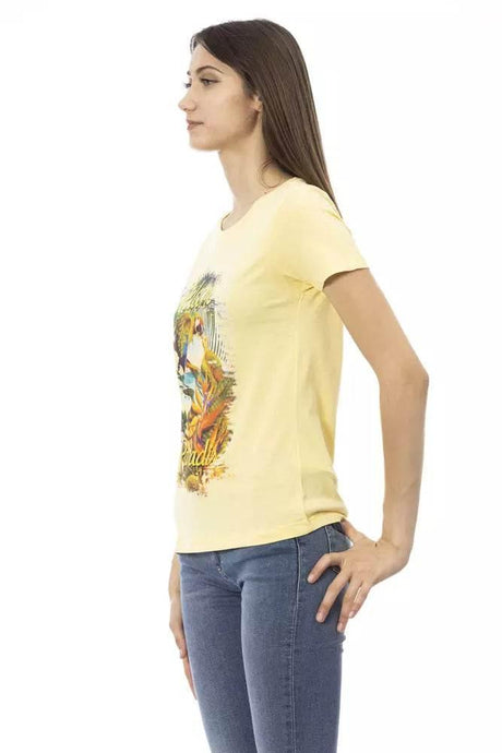 Trussardi Action Yellow Cotton Women T-Shirt - Hilstor