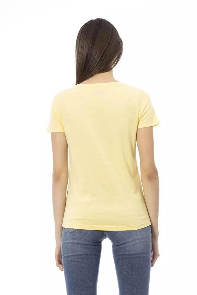 Trussardi Action Yellow Cotton Women T-Shirt - Hilstor