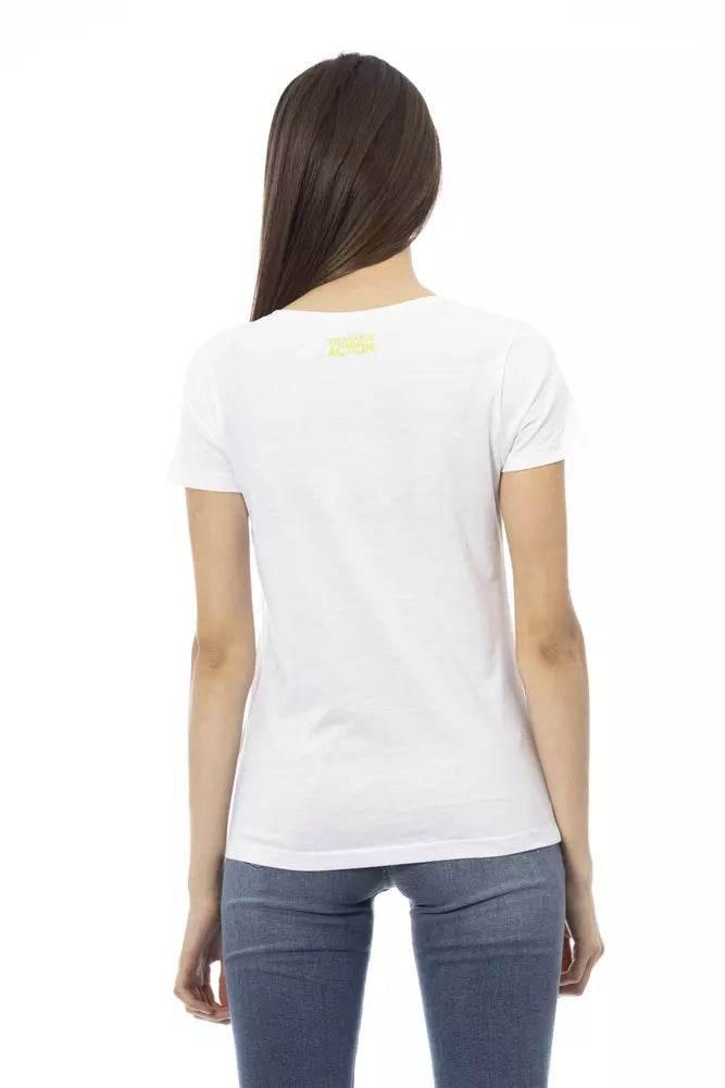 Trussardi Action White Cotton Women T-Shirt - Hilstor