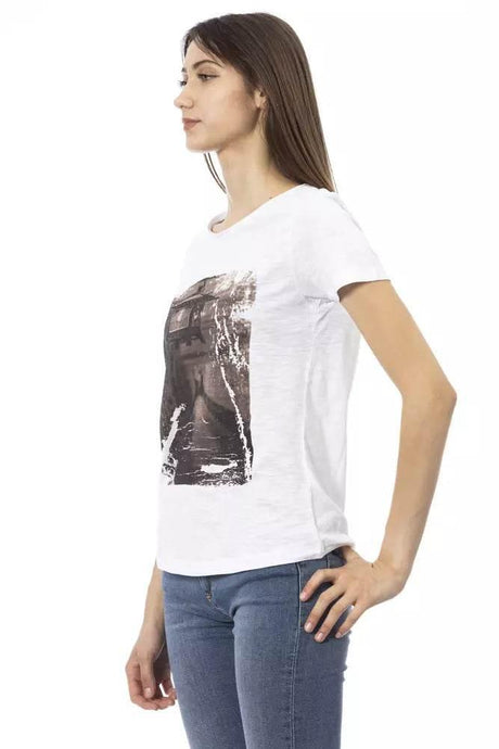 Trussardi Action White Cotton Women Top - Hilstor