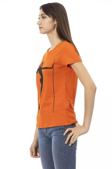 Trussardi Action Orange Cotton Women T-Shirt - Hilstor