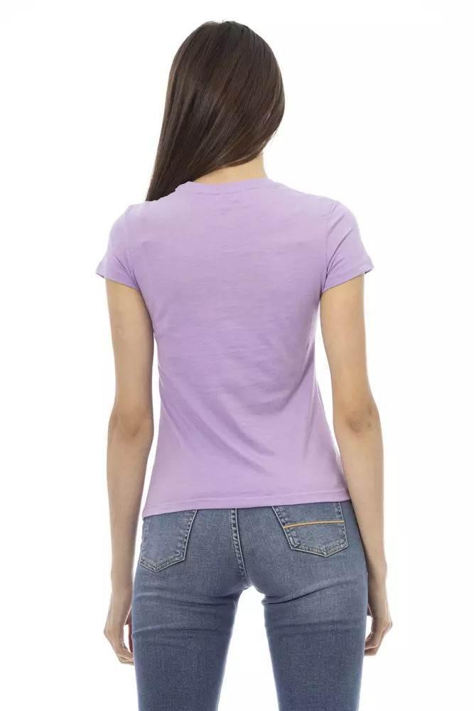 Trussardi Action Purple Cotton Women T-Shirt - Hilstor