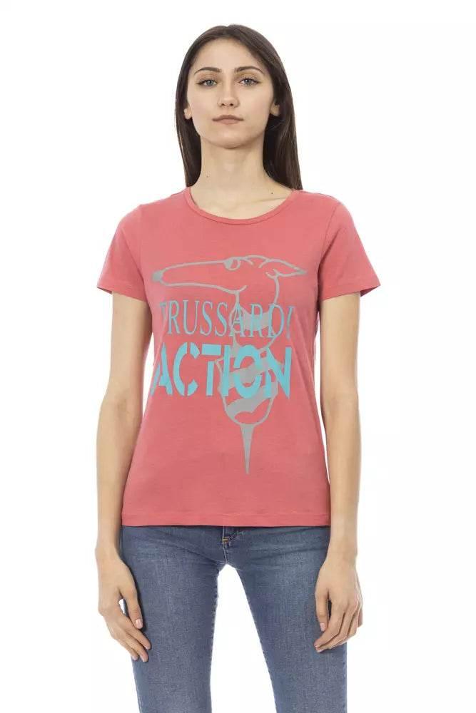 Trussardi Action Multicolor Cotton Women T-Shirt - Hilstor