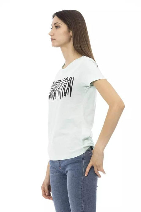 Trussardi Action Light Blue Cotton Women T-Shirt - Hilstor