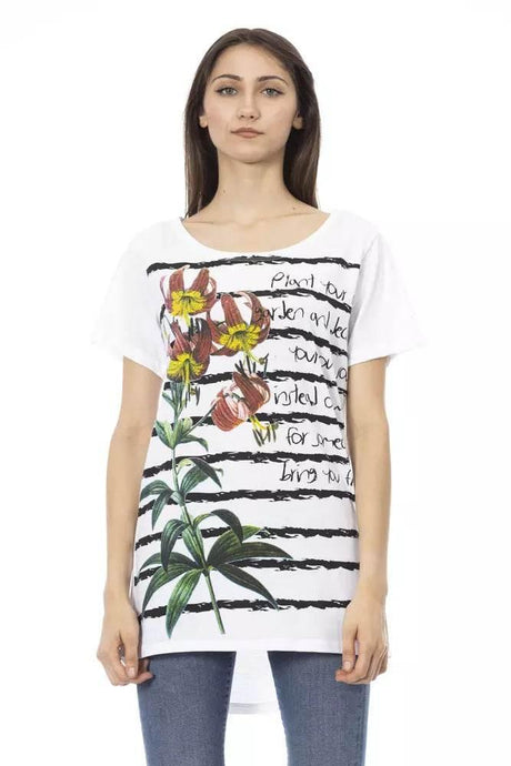 Trussardi Action White Cotton Women T-Shirt - Hilstor