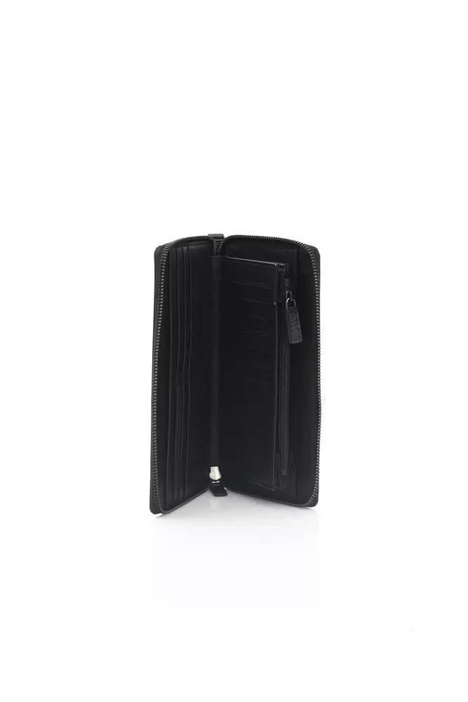 Automobili Lamborghini Black Calfskin Men Wallet - Hilstor