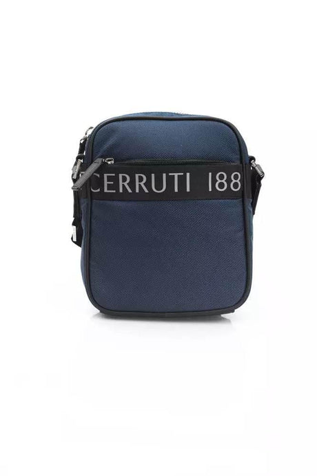 Cerruti 1881 Blue Nylon Men Messenger Bag - Hilstor