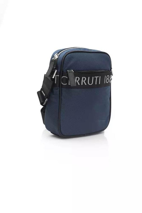 Cerruti 1881 Blue Nylon Men Messenger Bag - Hilstor