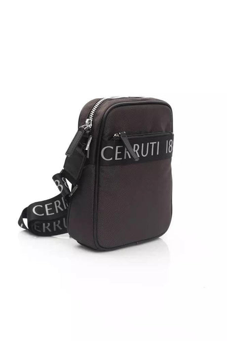 Cerruti 1881 Brown Leather Men Messenger Bag - Hilstor